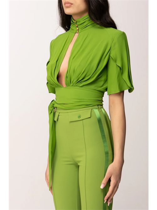 Blouse woman green ELISABETTA FRANCHI | CA15862E2/EV3